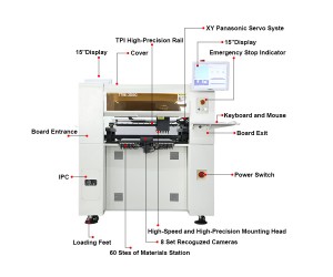 SMD Pick And Place Machine для печатных плат PCBA TYtech A6L